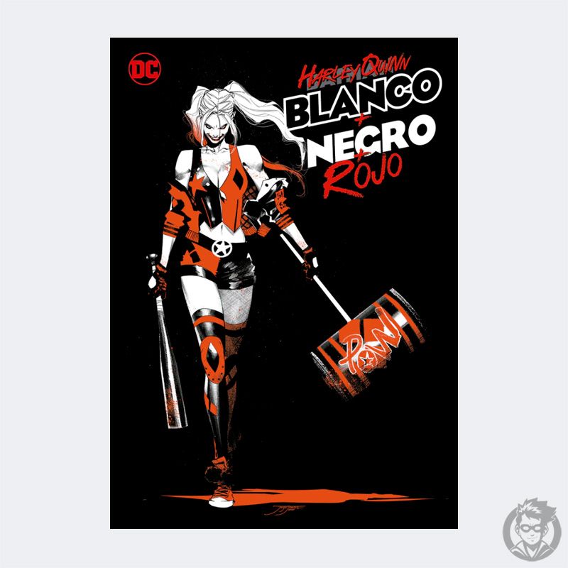 COMIC HARLEY QUINN BLANCO, NEGRO Y ROJO, OVNIPRESS