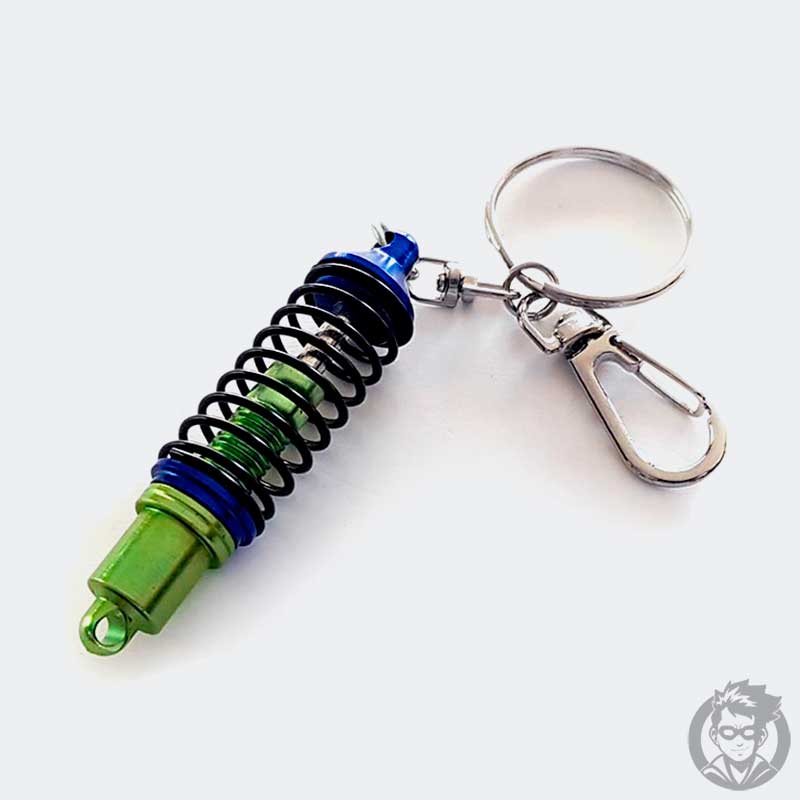 llavero amortiguador verde