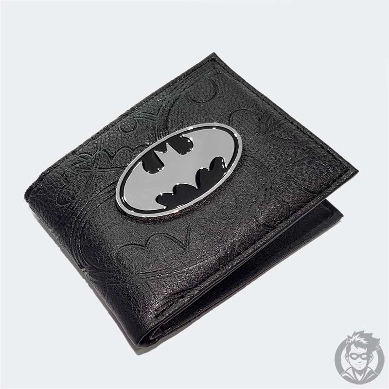 Billetera Batman Logo Plateado